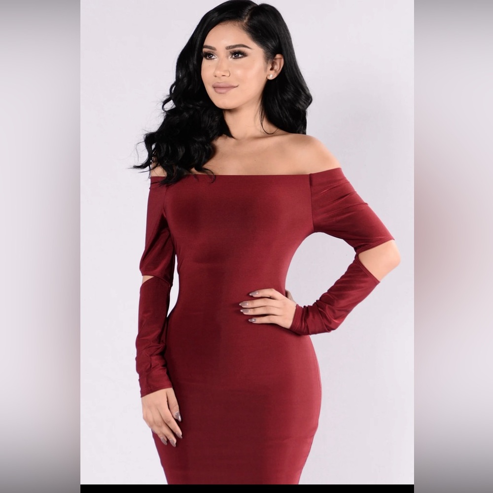 Forever Adore Dress Burgundy